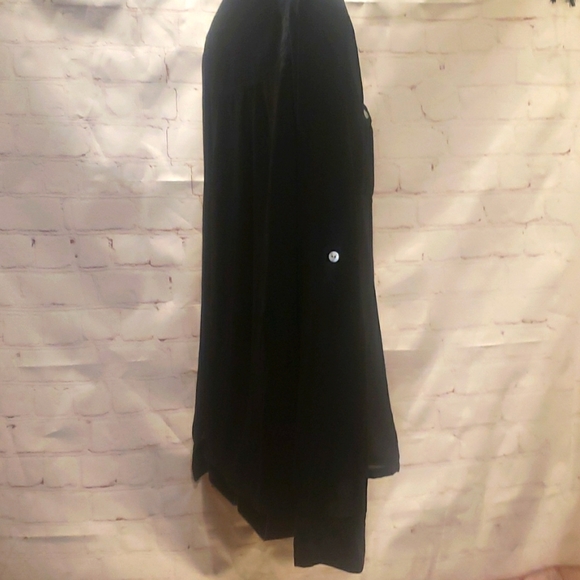 ORB Semi-Shear Black Blouse - Picture 4 of 8